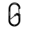 Nite Ize G-Series Dual Chamber Carabiner - Carabiner Clip for Car Keys, Keychains & More - Dual Chamber Key Organizer - Key Holder Accessories - Size 1, Black, (4 Pack) view 3