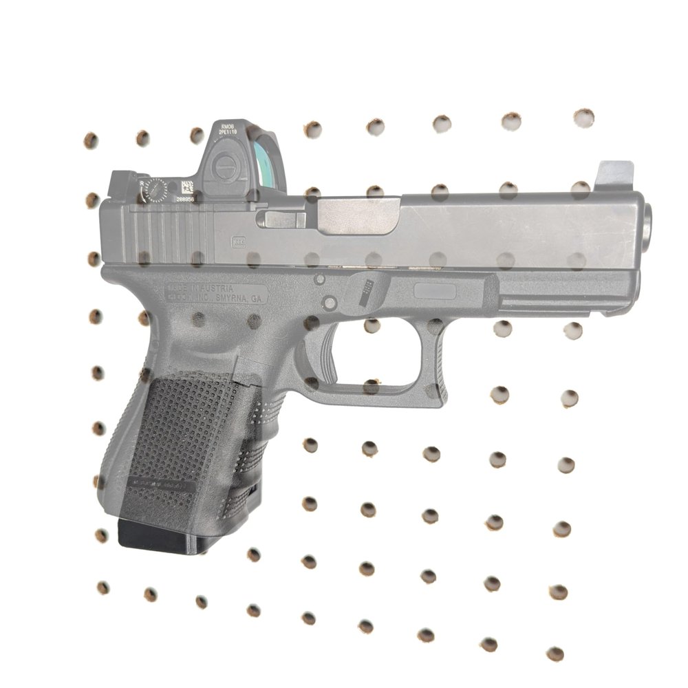 Pegboard Mount for Pistols - Many Brands and Models Supported - Pegboard/Skadis/etc. (Non-Metal Pegboard, G43X/48 (Left))