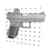 Pegboard Mount for Pistols - Many Brands and Models Supported - Pegboard/Skadis/etc. (Non-Metal Pegboard, G43X/48 (Left)) view 1