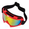Alomejor Motorcycle Skull Goggle Face Cover Off Road Cycling Windproof Helmet Goggles Glasses with Face Cover(Red Frame Red Lens) view 2