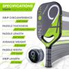 Apex Pro Series 3k Carbon Fiber Pickleball Paddle, USAPA Approved, High Spin Surface, Ultimate Control, Honeycomb Polypropylene Core, Thermoformed Open Throat, Quiet Category Approved Set Men Women view 4