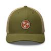 RIVEMUG Tennessee Curved Bill Trucker Hat Mid Crown Tri Star Embroidered Snapback Cap for Men and Women view 2