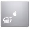 Walking with Jesus, Christian 2 Decals Funny Decal Decal for Car, Truck, Funny, Tumbler, Window, Motorcycle, Helmet, Bumper, Decal for Laptop, Phone, Home Decoration view 1
