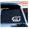 Walking with Jesus, Christian 2 Decals Funny Decal Decal for Car, Truck, Funny, Tumbler, Window, Motorcycle, Helmet, Bumper, Decal for Laptop, Phone, Home Decoration view 2