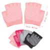 Anneome 4 Pairs Non-Slip Yoga Gloves Non Skid Grippy Gloves Workout Sports Weight Lifting Half Finger Yoga Palm Wrist Grips Power Acrylic Grasp Travel view 2