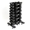 SMAI Vertical Dumbbell Weight Rack with Wheels: Space-Saving A-Frame Storage Organizer for Home Gym Fitness Equipment view 2