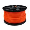 3/8 inch Neon Orange Dacron Polyester Rope - 250 Foot Spool | Solid Braid - Industrial Grade - High UV and Abrasion Resistance - Low Stretch view 2