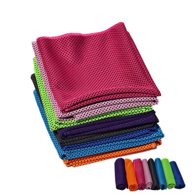 BESPORTBLE 2pcs Microfiber Cooling Towel Quick Dry Super Absorbent Fitness Towels for Outdoor Activities Yoga Running Gym and Camping Random Color