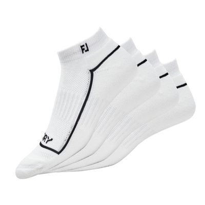 FootJoy Women's ProDry Sportlet 2-Pack Socks, White, Fits Shoe Size 6-9