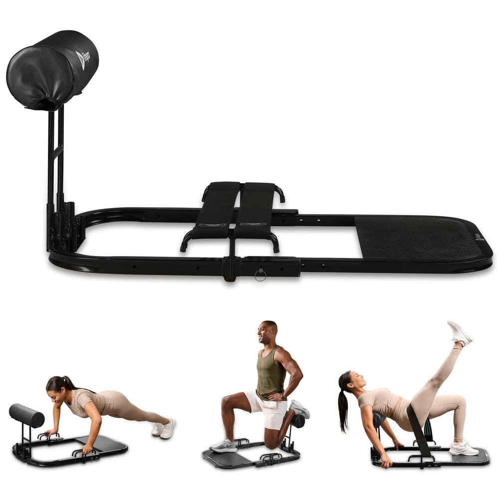 Lifepro Hip Thrust Machine Adjustable Glutes Workout Equipment for Home GluteBlast Foldable Booty Builder, Sissy Squat Machine, Thrust Glute Bench, Home Gym Glute Workout