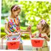 ABOOFAN Girls Scooter Wicker Storage Basket Scooters for Kids Kid Basket Kids Girls Bike Front Shopping Bike Puppy Stroller Rattan Bicycle Bell view 2