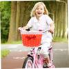 ABOOFAN Girls Scooter Wicker Storage Basket Scooters for Kids Kid Basket Kids Girls Bike Front Shopping Bike Puppy Stroller Rattan Bicycle Bell view 4