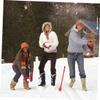 Kisangel 2pcs Stick Maker Toys Snow Maker Snow Fight Throw Toy Snow Game for Kids Snow Slinger Snow Winter Toy Child Long Handle Plastic Clip view 2