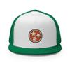 RIVEMUG Tennessee Trucker Hat Flat Bill High Crown Tri Star Embroidered Snapback Cap for Men and Women view 2