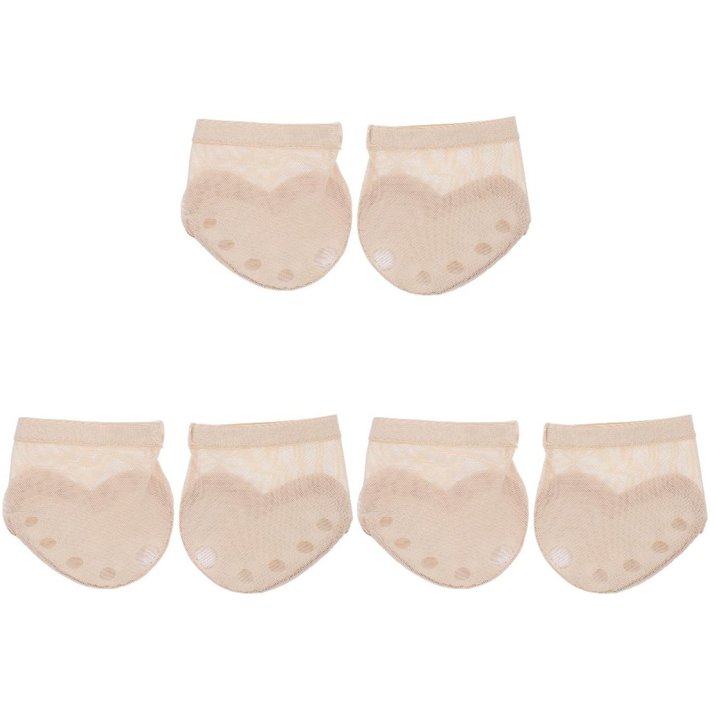 ABOOFAN 3 Pairs Shoes Fitness Thong Dance Paws Sole Dance Toe Thong Ballet Dance Toe Pad Thong Toe Paws Dance Forefoot Cushion Belly Dancing Foot Thong Ballet Foot Undies Half Liner