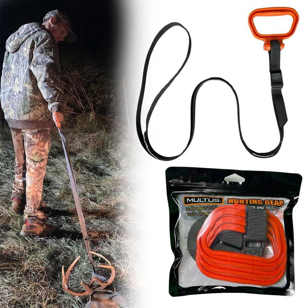 MULTUS Deer Drag Tie Down Hunting Gear - 3 Pack