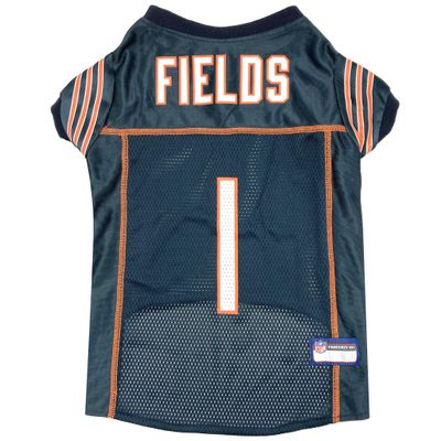 Pets First NFL Team Player Justin Fields Jersey for Dogs and Cats, NFLPA Chicago Bears Pet Jerseys, Size Medium