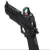 Lancer Tactical STRYK Hi-Capa 5.1 Gas Blowback Airsoft Pistol with Red Dot Mini Sight (Black) view 4
