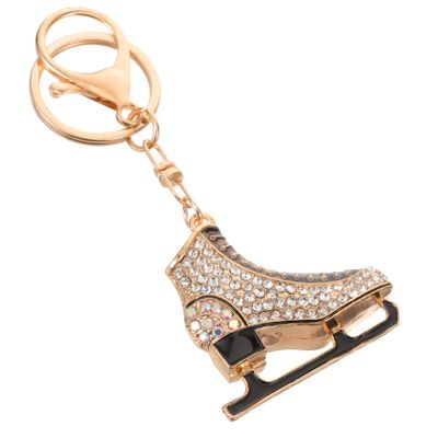 BESTOYARD Multifunction Keychain Small Skating Keychain Rhinestone Skating Pendant Key Rings Key Chains Skating Pendant Charm Hanging Skating Key Ring Bike Skates Bags Miss Decorate