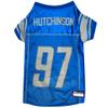 NFLPA Aidan Hutchinson PET Jersey, NFL Dog Shirt, Size Small, Detroit Lions Mesh Jersey for Dogs view 1
