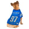 NFLPA Aidan Hutchinson PET Jersey, NFL Dog Shirt, Size Small, Detroit Lions Mesh Jersey for Dogs view 4