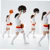Abaodam 6 Pack Hand-cranked Flowers Cheer Pom Poms for Cheerleading Portable Props Reusable Plastic for Sports Events view 2
