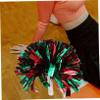 Abaodam 6 Pack Hand-cranked Flowers Cheer Pom Poms for Cheerleading Portable Props Reusable Plastic for Sports Events view 3