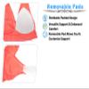 Airflex Wireless Support Comfortable Sports Bra - No Underwire, Padded, Cooling Breathable Mesh Sports & Yoga US - 2X-Large, White view 3