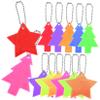 ABOOFAN 13pcs Star Tree Shaped Safety Reflector Charms Reflector Pendants for School Bags Backpacks Clothing Nighttime Visibility for Boys and Girls Outdoor Activities view 1