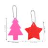ABOOFAN 13pcs Star Tree Shaped Safety Reflector Charms Reflector Pendants for School Bags Backpacks Clothing Nighttime Visibility for Boys and Girls Outdoor Activities view 2