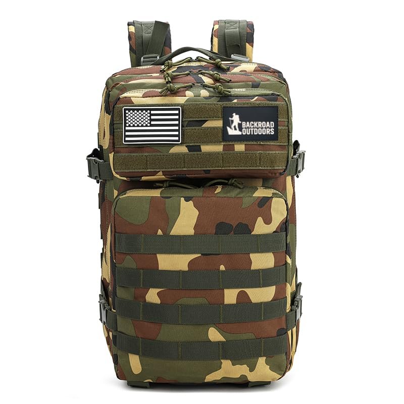 Backroad Outdoors Military Tactical Hunting Fishing Camping Backpack (Multi Terrain)