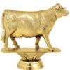 Cow Angus Cow Trophy, 5.75" Gold Award On White Marble Base - Add Your Own Engraving, 50 Pack view 2