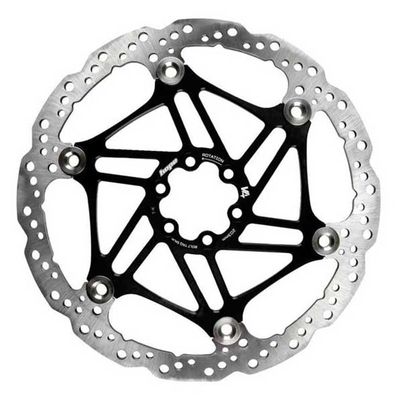 Hope V4 Vented Disc Rotor 6-Bolt 203mm (Float/Wave) - Blk