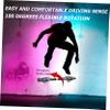 ABOOFAN 1pc Glitter Caster Board for Boys and Girls and Adults Wheel Skateboard Non- Design for Balance and Coordination for Outdoor Fun and Exercise Black view 3