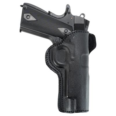 Maxx Carry 3 Position OWB Leather Gun Belt Holster CCW for Taurus 1911 Full Size 5-inch Barrel | Colt 1911 | Kimber 1911 | Ruger SR1911 and Other 5-inch 1911 Pistols, Black Right Hand