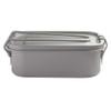 Echeson Pure Titanium Lunch Box 800ML Outdoor Camping Portable Square Lunch Box Household Tableware (Color : 800ML B) view 1