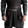 HiiFeuer Viking Embossed Buckle Belt, Nordic Faux Leather Knight Belt, Retro Medieval Warrior Belt for LARP Cosplay Halloween (Black B) view 2