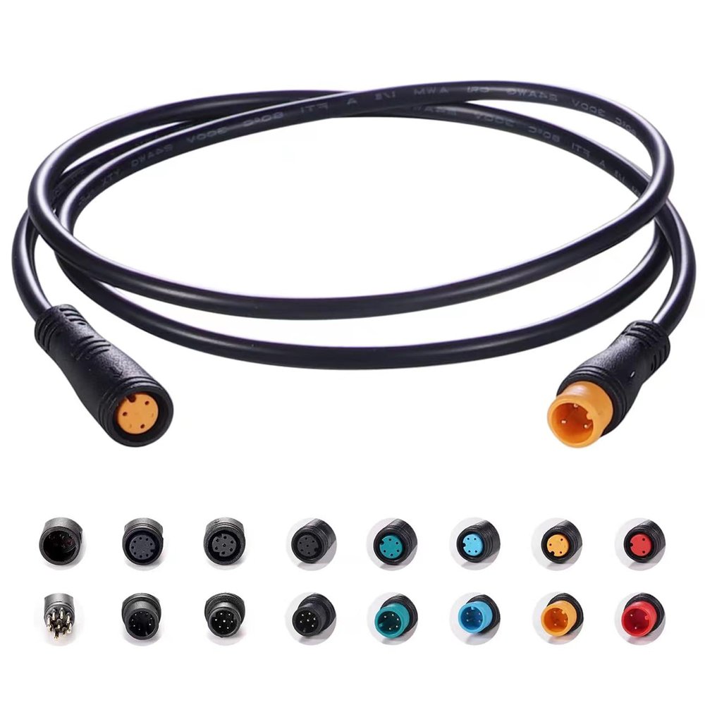 EDENCOMERS Ebike Extension Cable 3Pin Line with Waterproof Plug Female to Male Single Connector for DIY Motorcycle Display Throttle Brake Sensors Light Conversion Kit(3pin)