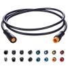 EDENCOMERS Ebike Extension Cable 3Pin Line with Waterproof Plug Female to Male Single Connector for DIY Motorcycle Display Throttle Brake Sensors Light Conversion Kit(3pin)