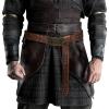 HiiFeuer Viking Embossed Buckle Belt, Nordic Faux Leather Knight Belt, Retro Medieval Warrior Belt for LARP Cosplay (Brown B) view 2
