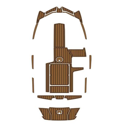 Valman Boat EVA Faux Teak Decking Floor Compatible with 2018 AXIS A22 Swim Platform Cockpit Pad Boat EVA Foam Faux Teak Deck Floor Mat