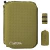 ATEPA Inflatable Seat Cushion, Self-Inflating Portable Stadium Airplane Travel Foam Cushion Seat Pad Pillow for Camping, Sports Events, Outdoor, Olive view 1