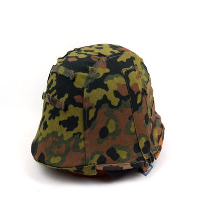 Replica WWII German M35 Helmet Cover Spring W Fall Oak Camo Color