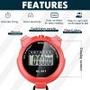 Kanayu 56 Pcs Digital Stopwatch Timer Sports Digital Stopwatch Shockproof Large Screen Handheld Stop Watch with Lanyard Date Time Alarm Function for Coach Swimming Running Sports Train (Bright Color) view 3