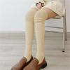 Adoeren Women Slouchy Stockings Thigh High Socks Over Knee High Leg Warmers Boot Socks Y2k Harajuku Party Outfits (A 66 Khaki, One Size) view 3