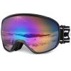 COOLOO Ski Goggles, OTG Snow Goggles for Adult Men Women Youth, Snowboard Goggles Over Glasses, Anti-fog, UV Protection view 1