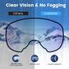 COOLOO Ski Goggles, OTG Snow Goggles for Adult Men Women Youth, Snowboard Goggles Over Glasses, Anti-fog, UV Protection view 2
