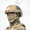 KLYso Tactical Fast Helmet, Full Face Airsoft Helmet, Survival Signal Light, Helmet Mount L4G24, and Breathable Mask, for Airsoft Paintball Hunting and Shooting CS (Color : Sand colorA) view 1
