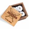 Personalized Golf Gift for Baseball Fan Player - Custom Golf Set with Nice Balls and Luxury Wooden Box - Unique Gift Idea for Team Coach Family on Anniversary, Birthday, Christmas, Baseball Season view 1