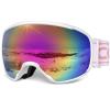 COOLOO Ski Goggles, OTG Snow Goggles for Adult Men Women Youth, Snowboard Goggles Over Glasses, Anti-fog, UV Protection view 1